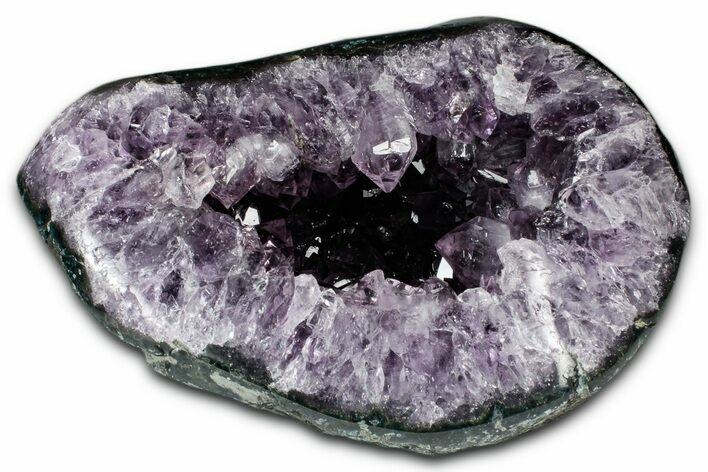 Brilliant Deep-Purple Amethyst Geode - Uruguay #345950